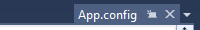 Unfocused, selected preview tab