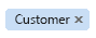 Default Close (×) tag glyph