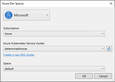 Configuring Azure Dev Spaces