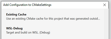 Improvements to the CMake Settings Editor