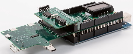 Picture of an assembled ConnEx-C board.