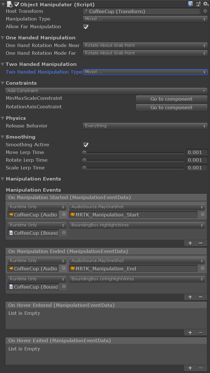 Object Manipulator Structure