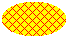 Illustration of an ellipse filled with a small grid of slanting lines over a background color