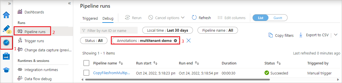 Monitor Annotations Screenshot showing how to monitor an annotations.