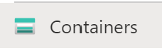Containers tab