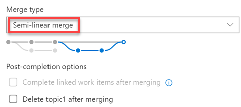 New merge types for completing pull requests New merge types for completing pull requests.