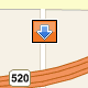 29127350-aeee-45ae-86d8-ae1b1401bc1a Image that shows a medium-sized orange box with an upside down arrow as the pushpin icon style