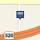 83275ca6-a731-4af5-b29c-42324bed6455 Image that shows a medium-sized two-tone dark blue and light blue box as the pushpin icon style