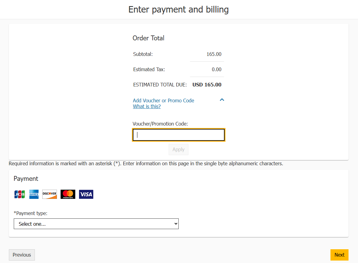 Payment and Billing