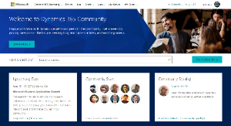 Thumbnail of Dynamics 365 Community page.