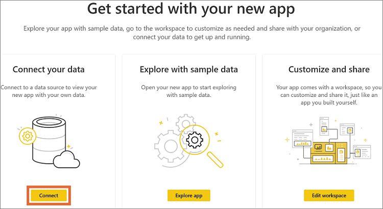 Select Connect on configuration page Select Connect on configuration page.