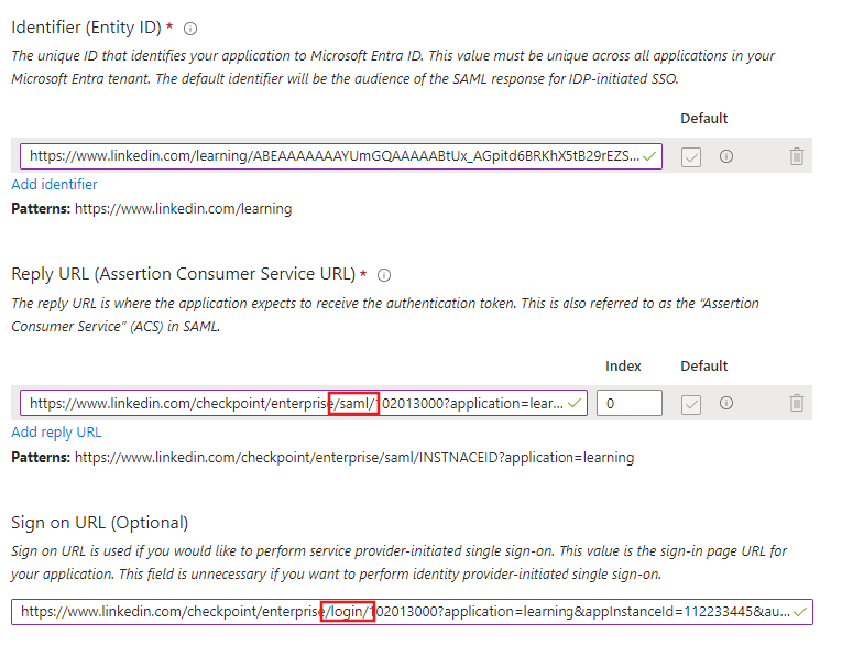 Edit app URLs