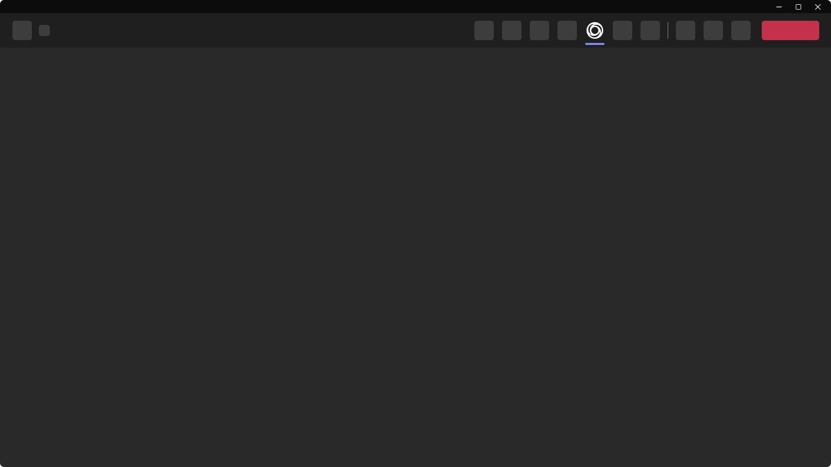 Diagram that shows an app icon in meeting U-bar.
