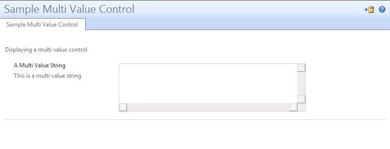 UocCommonMultiValueControl control