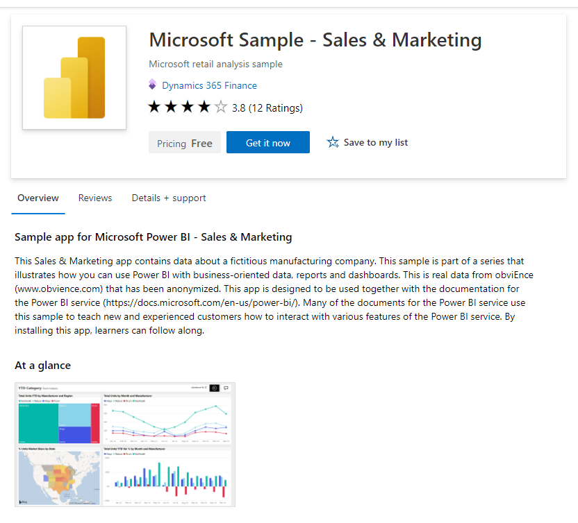 Illustrates how this offer appears in Microsoft AppSource.