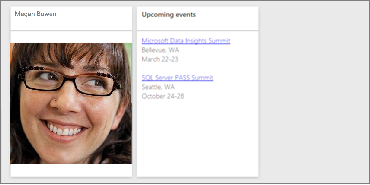 Screenshot of a dashboard with an image and textbox.