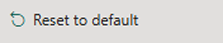 Screenshot of the Reset to default option.
