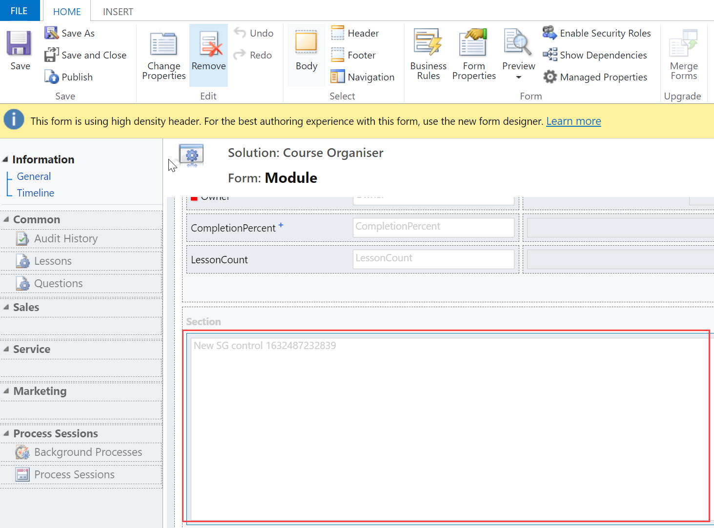 Editable subgrid - classic view