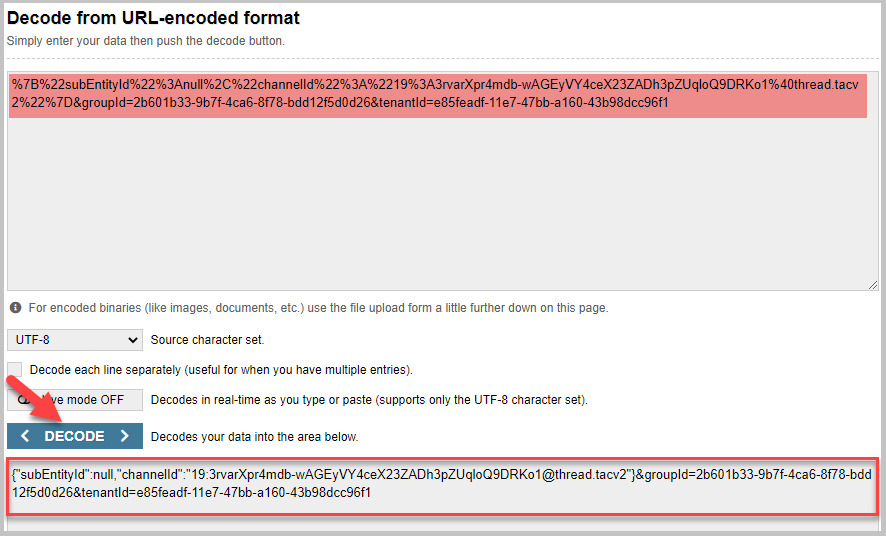 Decode URL Decode URL.