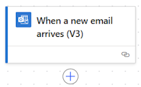 Screenshot of the trigger in the designer for an automated cloud flow.