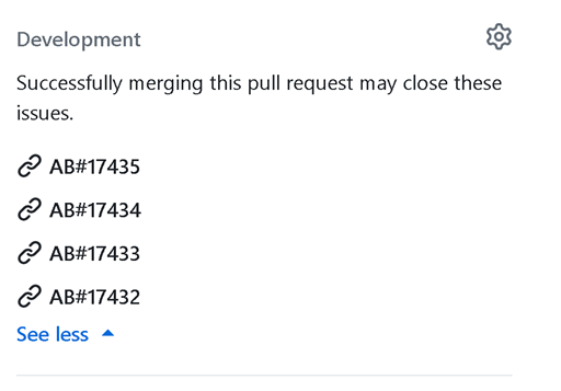 AB links in Development