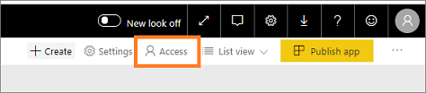 Select access Select access.