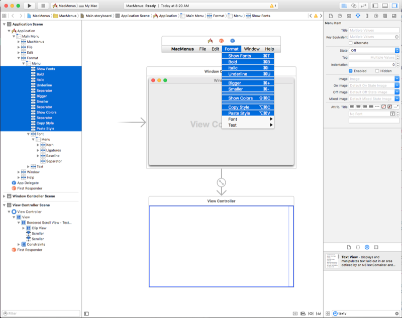The items in the new location The items in the new location