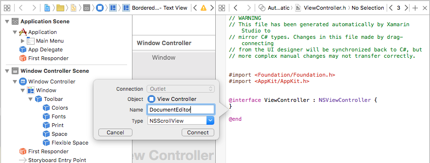 Configuring an outlet