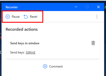 Screenshot of the Live web helper dialog.