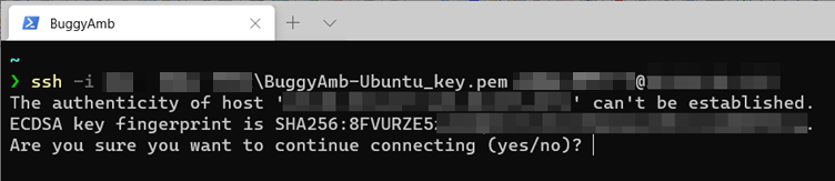 Screenshot of warning message.