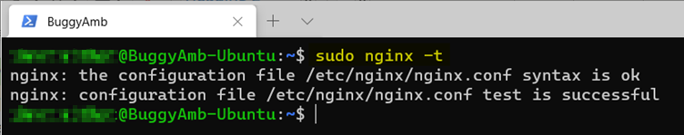 Screenshot of t command.
