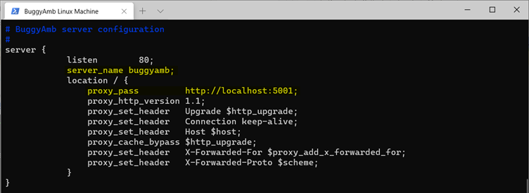 Screenshot of sudo command.