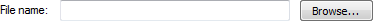 screen shot of text box with browse button