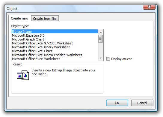 screen shot of window with two 'create' tabs