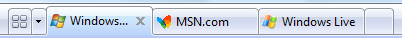 screen shot of three tabs for different documents