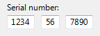 screen shot of formatted data input text box
