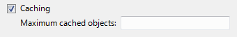 screen shot of check box label: caching