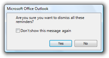 screen shot of 'don't show message again'