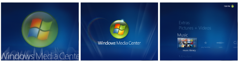 screen shot of windows logo changing to new screen