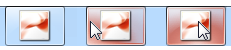 figure showing how hovering affects button color