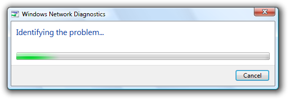 screen shot of dialog box with cancel button