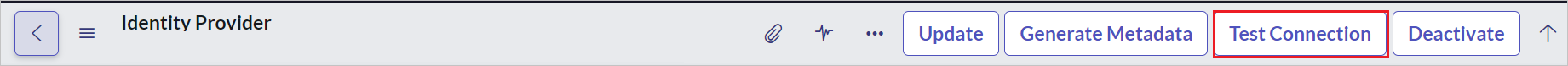Activate plugin Screenshot of page, with Test Connection highlighted
