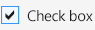 Focused check box in the Light theme Focused check box in the Light theme