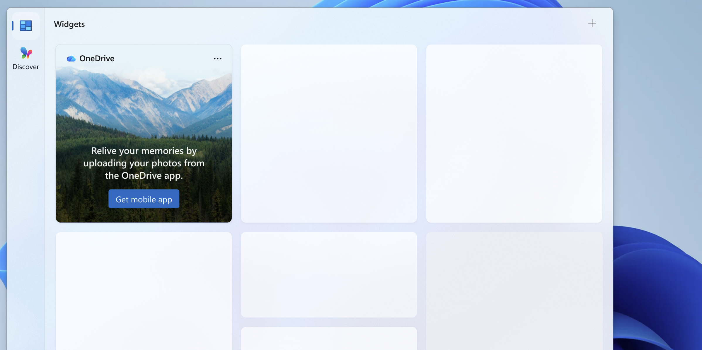 A screenshot of a widget in the signed-out state