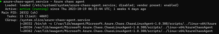 Screenshot that shows restarting the Linux VM.