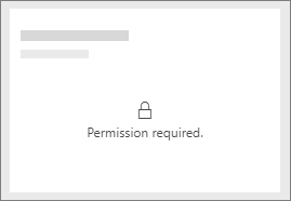Screenshot showing the Power BI locked tile.