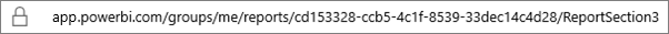 Screenshot of the starting URL for the report.