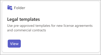 Screenshot of the folder card.