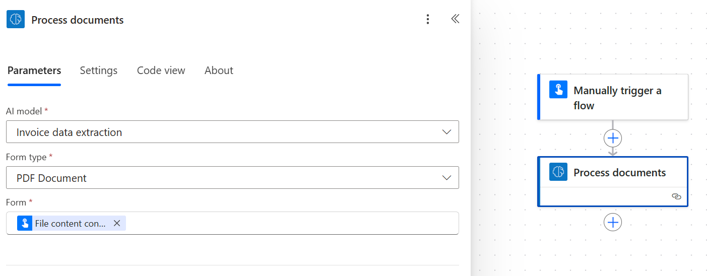 Screenshot of 'File Content' in the 'Form' field.