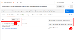 A screenshot showing how to configure basic authorization for a POST request in Postman.